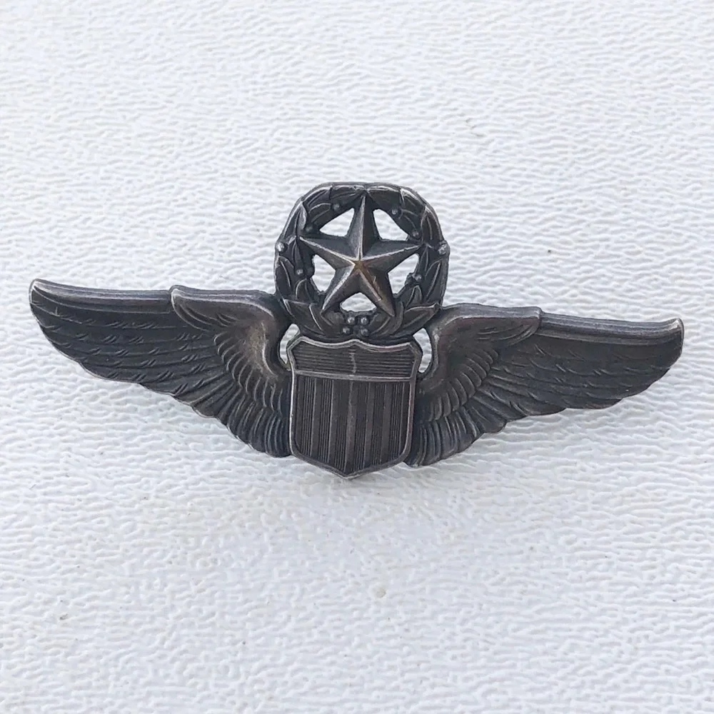 Vintage USAF Command Pilot Wings Pin NS Meyer